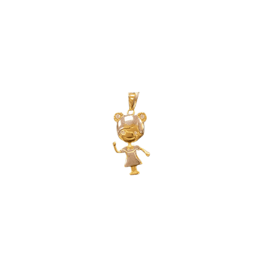 PENDENTIF GIRL 1.8cm Or 18 carats (750/1000)