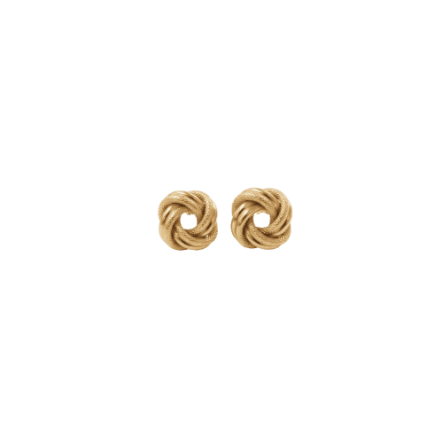 Boucles d’Oreilles noeud algérien 13 mm – Or 18 carats