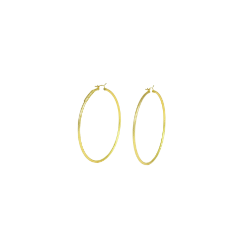 Boucles d’oreilles créoles piquées 65 mm en or 18 carats 3,99 g Luxor Superworld