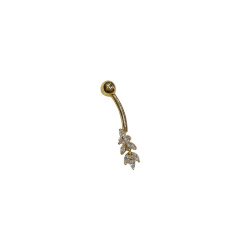 Piercing nombril Feuilles en or 18 carats 1,00 g Luxor Superworld