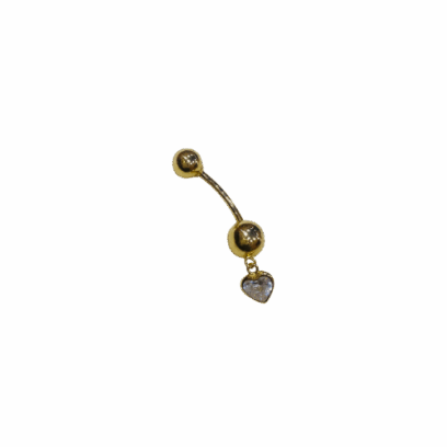 Piercing nombril cœur en or 18 carats 0,75 g Luxor Superworld