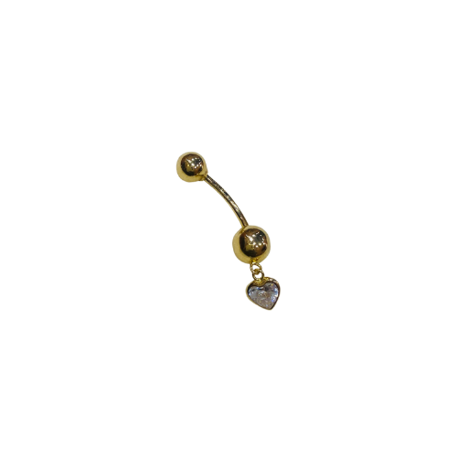 Piercing nombril cœur en or 18 carats 0,75 g Luxor Superworld