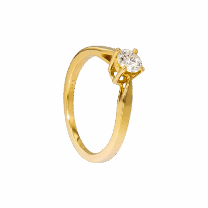 BAGUE SOLITAIRE FIANÇAILLES Or 18 Carats (750/1000) 1.68g