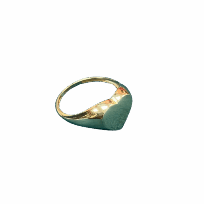 BAGUE COEUR Or 18 Carats (750/1000) 2.30g
