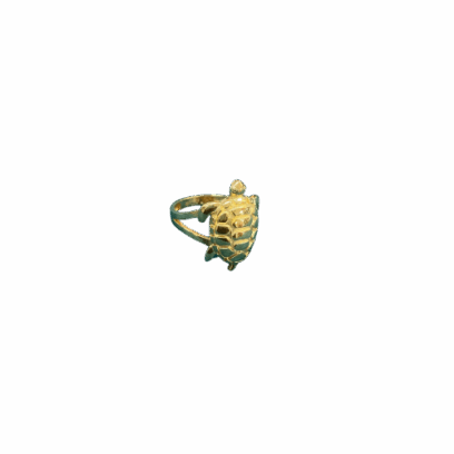 BAGUE 3D TORTUE Or 18 Carats (750/1000) 3.10g