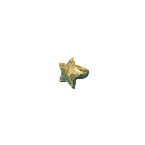 BAGUE ÉTOILE PIERRE Or 18 Carats (750/1000) 5.80g