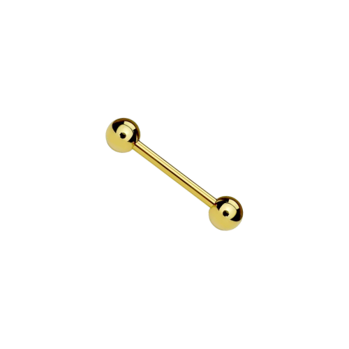 PIERCING LANGUE BOULES Or 18 Carats (750/1000) 1.19g