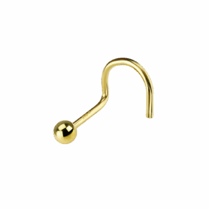 Piercing nez 1 boule en or 18 carats 0,07 g Luxor Superworld