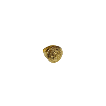 Chevalière ronde motif cheval en or 18 carats 7,00 g Luxor Superworld
