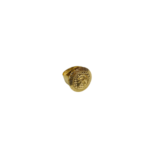 Chevalière ronde motif cheval en or 18 carats 7,00 g Luxor Superworld