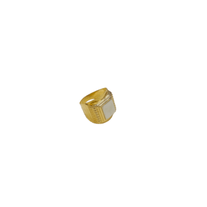 Chevalière en or blanc et or jaune 18 carats 9,01 g Luxor Superworld