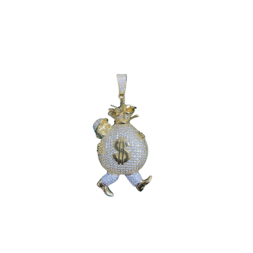 Pendentif 3D Monopoly 5 cm en or 18 carats 21,41 g Luxor Superworld