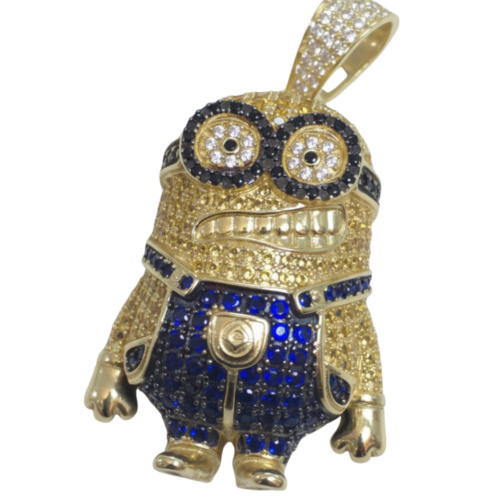Pendentif personnage mignon 3D 4 cm en or 18 carats 14,37 g Luxor Superworld