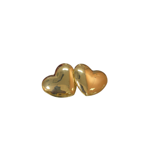 Boucles d’oreilles cœur 3D 14 mm en or 18 carats 8,40 g Luxor Superworld