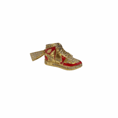 Pendentif basket 3D rouge en or 18 carats 8,60 g Luxor Superworld