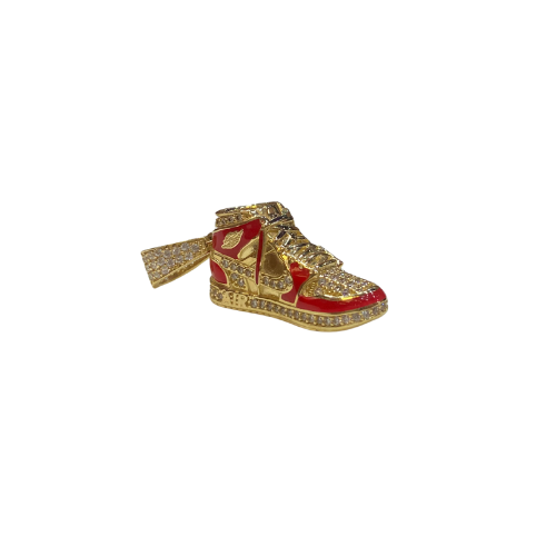 Pendentif basket 3D rouge en or 18 carats 8,60 g Luxor Superworld