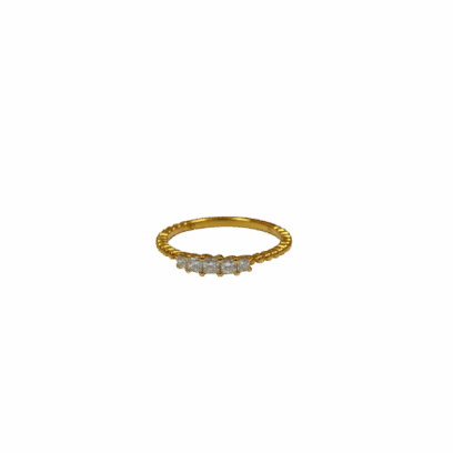 Bague solitaire tendance GSI en or 18 carats 1,81 g Luxor Superworld