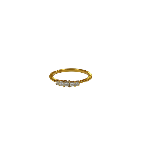 Bague solitaire tendance GSI en or 18 carats 1,81 g Luxor Superworld