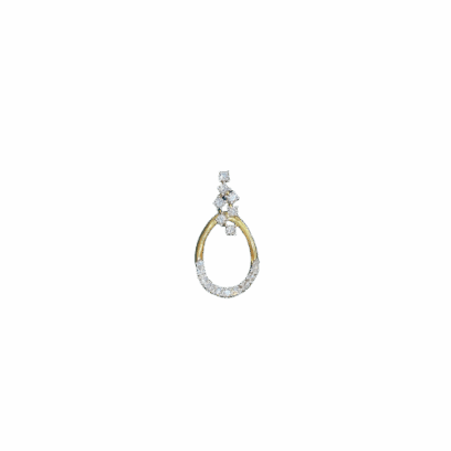 Pendentif avec pierre tendance GSI en or 18 carats 1,38 g Luxor Superworld