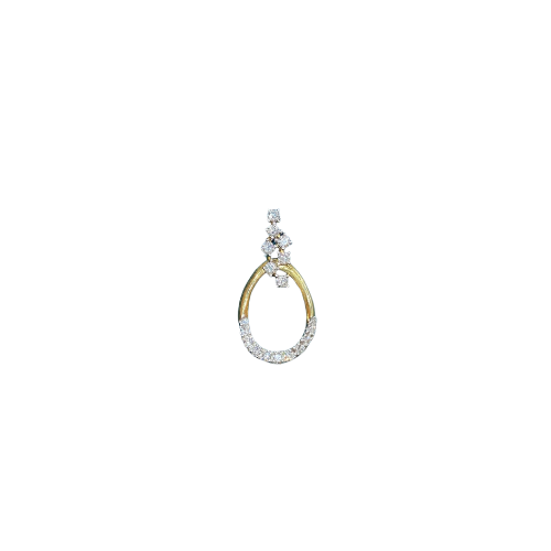 Pendentif avec pierre tendance GSI en or 18 carats 1,38 g Luxor Superworld