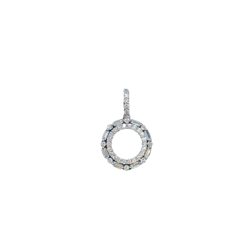 Pendentif avec pierre baguette GHSI en or 18 carats 1,37 g Luxor Superworld