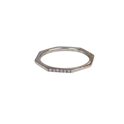 Bague solitaire tendance GSI gris en or 18 carats 1,63 g Luxor Superworld