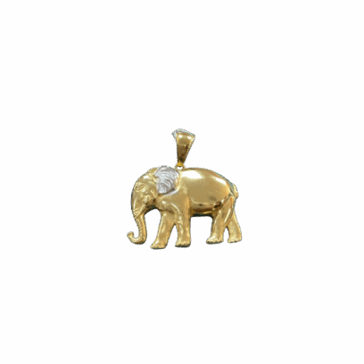 Pendentif Éléphant 3D 3 cm en or 18 carats 5,50 g Luxor Superworld