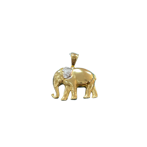 Pendentif Éléphant 3D 3 cm en or 18 carats 5,50 g Luxor Superworld